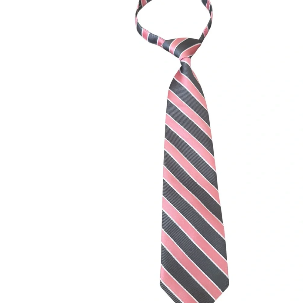 Striped coral and Gray Necktie boys 2T-5T Easter Gymboree
